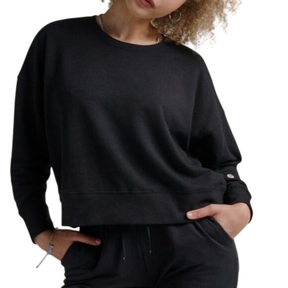 Stance Shelter Crew Neck Sweatshirt Butterblend Boxy Cut Black Size L Athleisure - Picture 1 of 9
